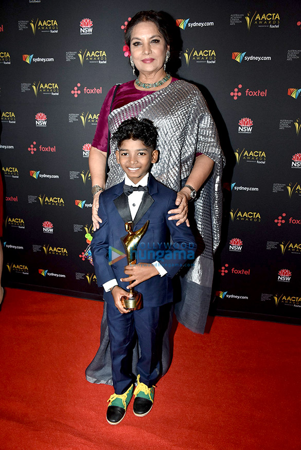 Sunny Pawar snapped receiving an award Sunny Pawar snapped receiving an award