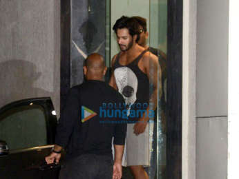 Varun Dhawan snapped outside the gym in Khar
