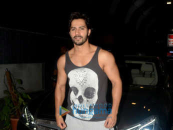 Varun Dhawan snapped outside the gym in Khar
