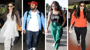 Weekly Airport Style: It’s raining summer whites for Sonam Kapoor, Ranbir Kapoor, Aditi Rao Hydari, Kartik Aaryan but Anushka Sharma, Disha Patani, Katrina Kaif go athleisure chic!