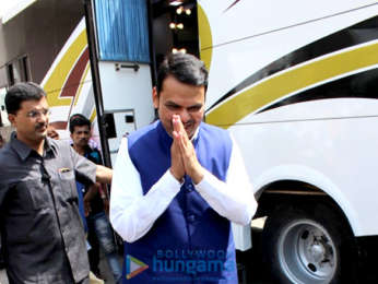 Aamir Khan, Kiran Rao snapped with Chief Minister of Maharashtra Devendra Fadnavis