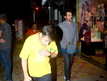 Anil Kapoor snapped at Bastian in Bandra