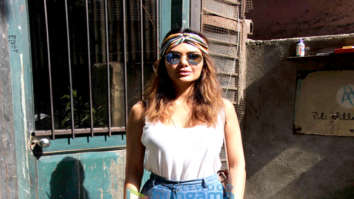 Esha Gupta spotted at Pali Village Cafe in Bandra