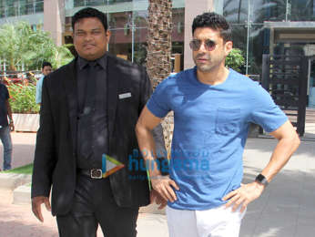Farhan Akhtar snapped with his children at Yauatcha in BKC
