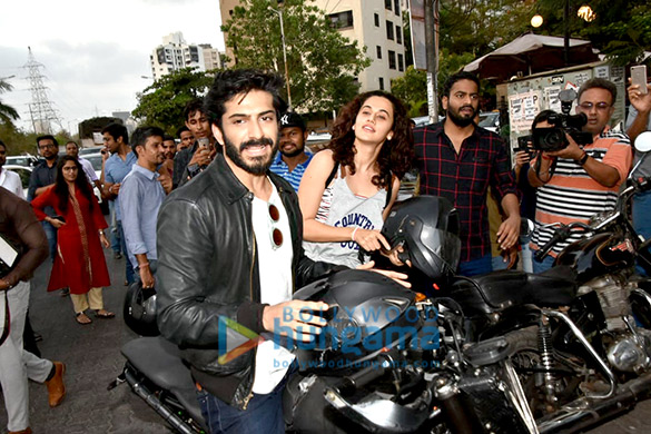 Harshvardhan Kapoor snapped promoting his film Bhavesh Joshi Superhero