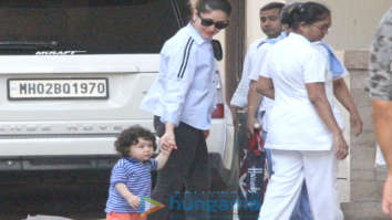 Kareena Kapoor Khan and Taimur Ali Khan snapped at Amrita Arora’s house