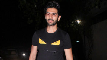 Actors Kartik Aaryan & Taapsee Pannu @Special Screening of Big B’s ‘102 Not Out’ at YRF Studios