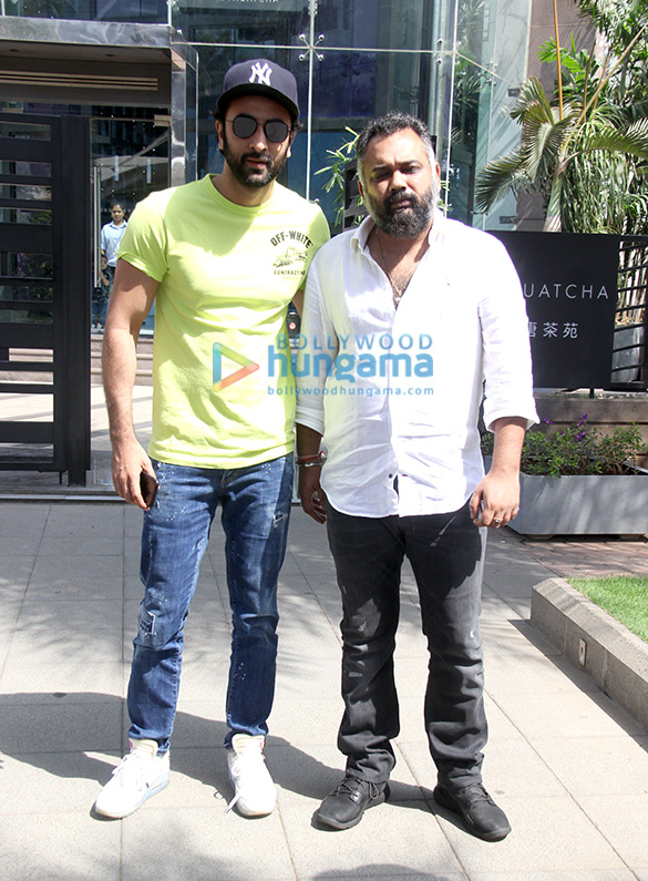 Ranbir Kapoor and Luv Ranjan snapped outside Yauatcha in BKC Ranbir Kapoor and Luv Ranjan snapped outside Yauatcha in BKC