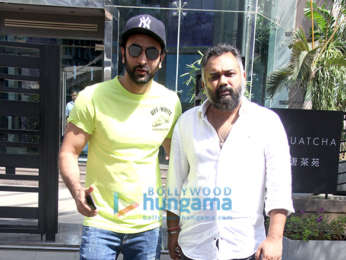 Ranbir Kapoor and Luv Ranjan snapped outside Yauatcha in BKC