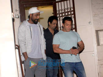Salman Khan and Remo D'Souza snapped at Ramesh Taurani's house