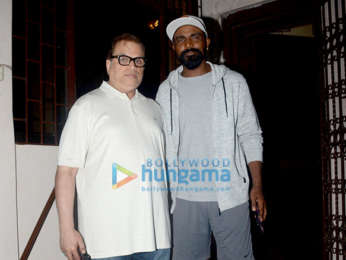 Salman Khan and Remo D'Souza snapped at Ramesh Taurani's house