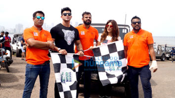 Shama Sikandar and Sahil Khan flag off  the ‘Mud Skull 4×4’ off road rally in Mumbai