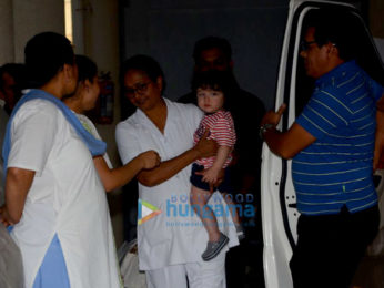 Taimur Ali Khan spotted at Amrita Arora's house