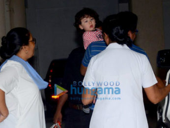 Taimur Ali Khan spotted at Amrita Arora's house