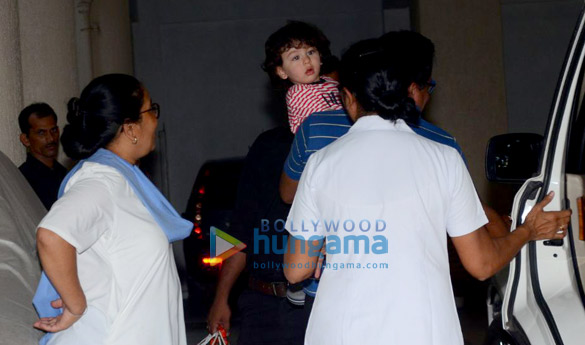 Taimur Ali Khan spotted at Amrita Arora’s house