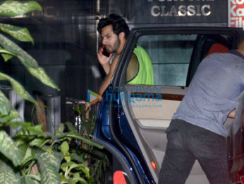 Varun Dhawan spotted at gym in Bandra