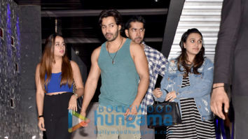 Varun Dhawan was seen having dinner with Natasha Dalal and his family