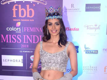 Angad Bedi, Neha Dhupia, Manushi Chhillar snapped at Femina Miss India 2018