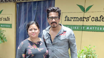 Bharti Singh, Haarsh Limbachiyaa spotted outside a cafe in Bandra