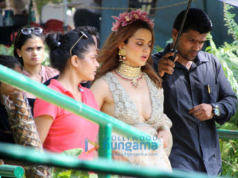 Kangana Ranaut snapped at the location of her film