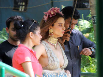 Kangana Ranaut snapped at the location of her film