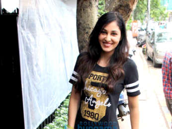 Pooja Chopra snapped at Bombay Salad Co. in Bandra