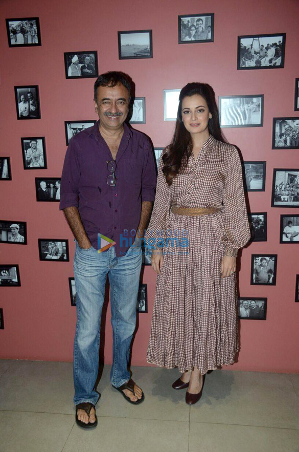 Rajkumar Hirani and Dia Mirza attend the press meet for Sanju Rajkumar Hirani and Dia Mirza attend the press meet for Sanju