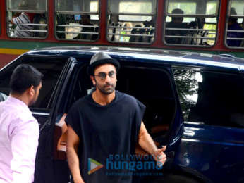 Ranbir Kapoor spotted at a salon in Bandra