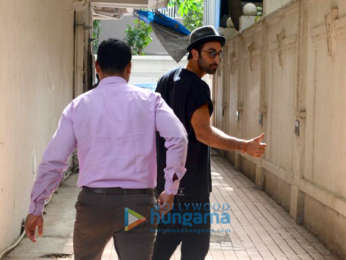 Ranbir Kapoor spotted at a salon in Bandra