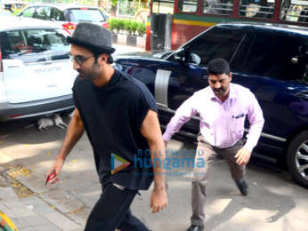 Ranbir Kapoor spotted at a salon in Bandra