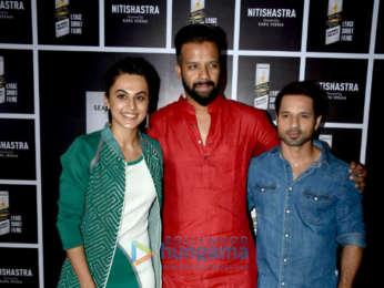 Taapsee Pannu and Vicky Arora grace the screening of Kapil Verma's short film 'Nitishastra'