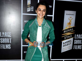 Taapsee Pannu and Vicky Arora grace the screening of Kapil Verma's short film 'Nitishastra'