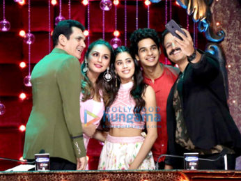 Ishaan Khatter and Janhvi Kapoor promote their film Dhadak on set of India's Best Dramebaaz