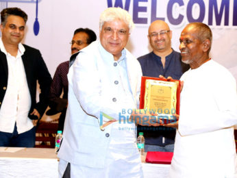 Javed Akhtar meets A.R Rahman and Ilaiyaraaja at IPRS Chennai meet