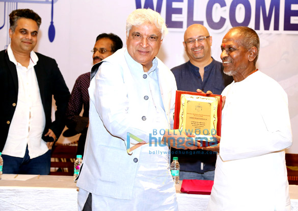 Javed Akhtar meets A.R Rahman and Ilaiyaraaja at IPRS Chennai meet