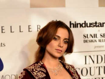 Kangana Ranaut walk the ramp for Anju Modi at India Couture Week 2018