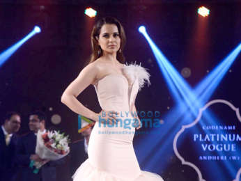 Kangana Ranaut walks the ramp for Platinum Vogue