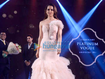 Kangana Ranaut walks the ramp for Platinum Vogue