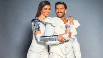 Ranveer Singh and Sanju actress Karishma Tanna sport futuristic look for a commercial shoot