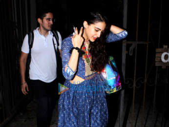 Sara Ali Khan snapped after yoga class in Bandra