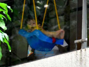 Taimur Ali Khan spotted enjoying on his swing