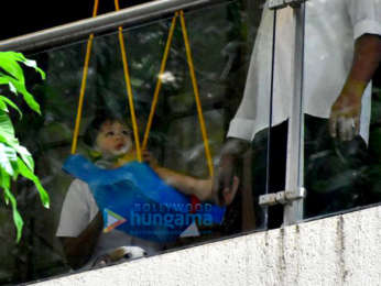 Taimur Ali Khan spotted enjoying on his swing
