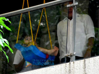 Taimur Ali Khan spotted enjoying on his swing