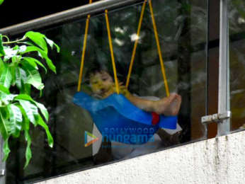 Taimur Ali Khan spotted enjoying on his swing