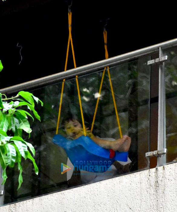 Taimur Ali Khan spotted enjoying on his swing Taimur Ali Khan spotted enjoying on his swing