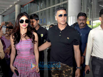 Akshay Kumar and Mouni Roy snapped in Kolkata