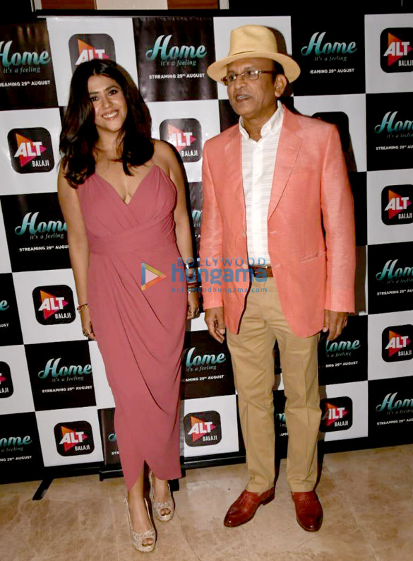Ekta Kapoor and Annu Kapoor snapped at the trailer launch of Home it’s a feeling Ekta Kapoor and Annu Kapoor snapped at the trailer launch of Home it’s a feeling