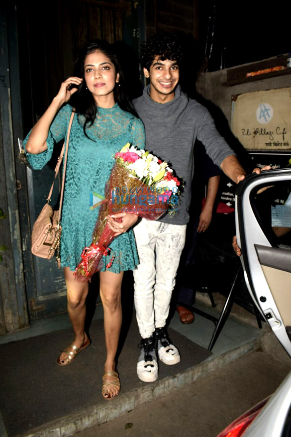 Ishaan Khatter and Malavika Mohanan snapped at Pali Bhavan in Bandra Ishaan Khatter and Malavika Mohanan snapped at Pali Bhavan in Bandra
