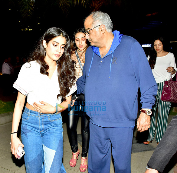 Janhvi Kapoor and family snapped at BKC Janhvi Kapoor and family snapped at BKC