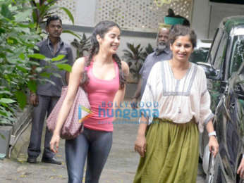Janhvi Kapoor snapped outside Gauri Shinde's office in Bandra